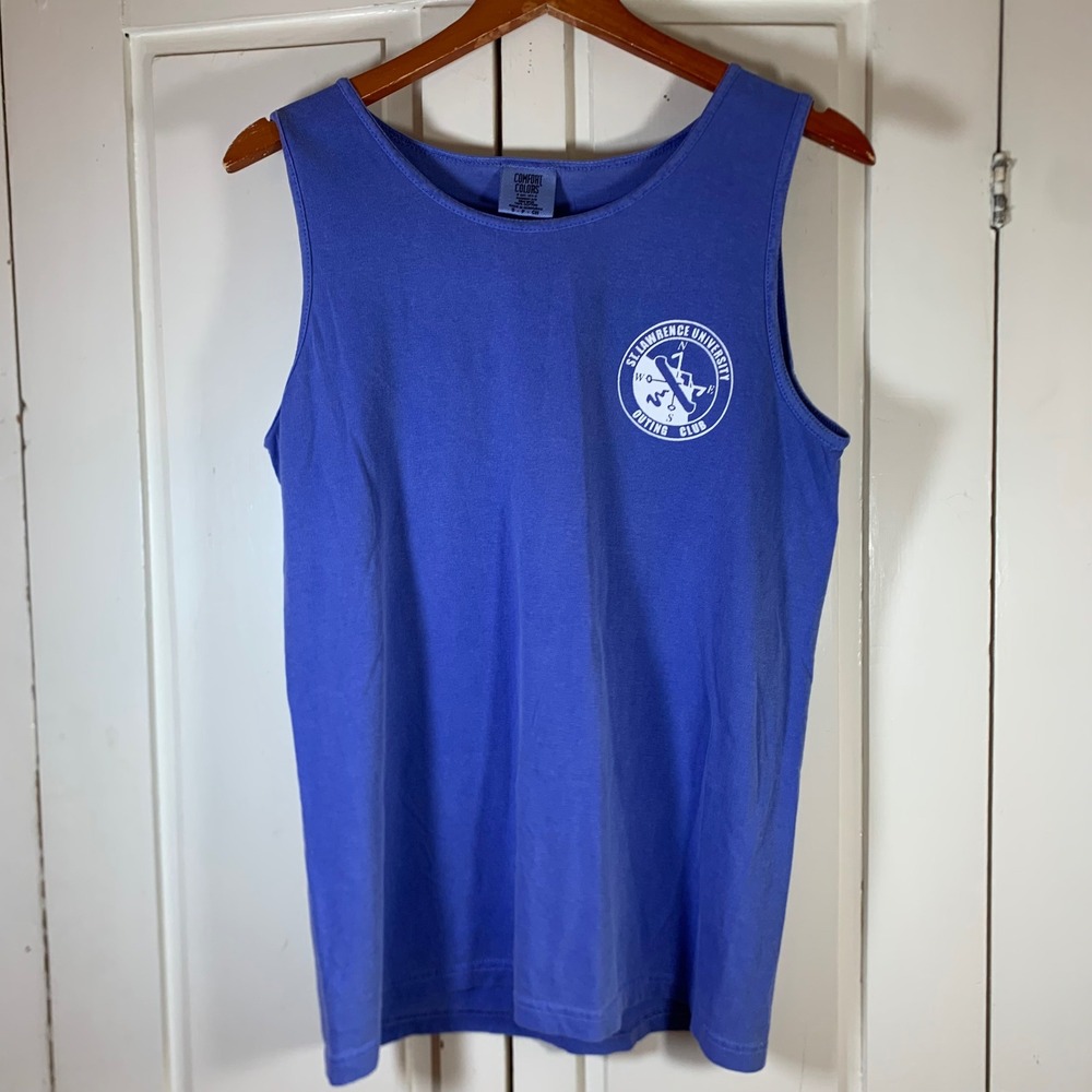 St Lawrence University Outing Club Tank Top Blue Small Peakin 2017‎ Collegiate